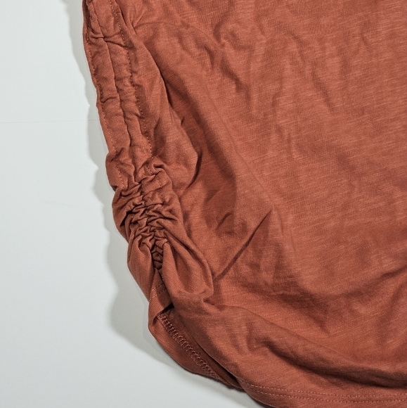 Universal Thread Women's Ruched Side Sleeveless Top (Size Small) Sheer Spice NEW - Picture 3 of 9